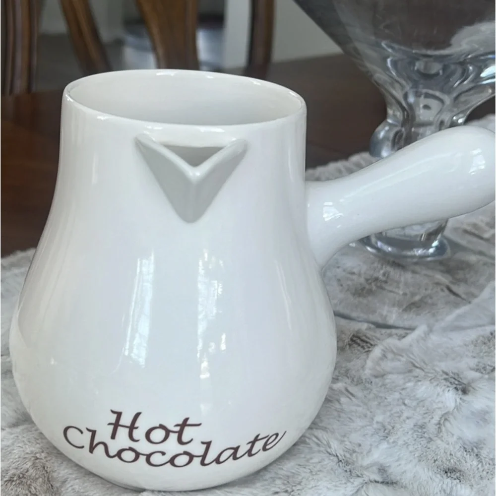 Williams Sonoma Bonjour Ceramic Hot Chocolate Pitcher -